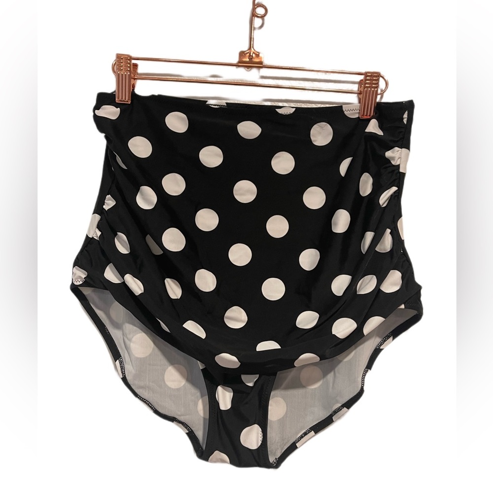 ROSE gal polka dot swim bottoms 2x